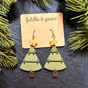 Christmas Earrings | Christmas | Earrings | Christmas Tree Earrings | Christmas Tree | Statement Earrings | Colorful Earrings