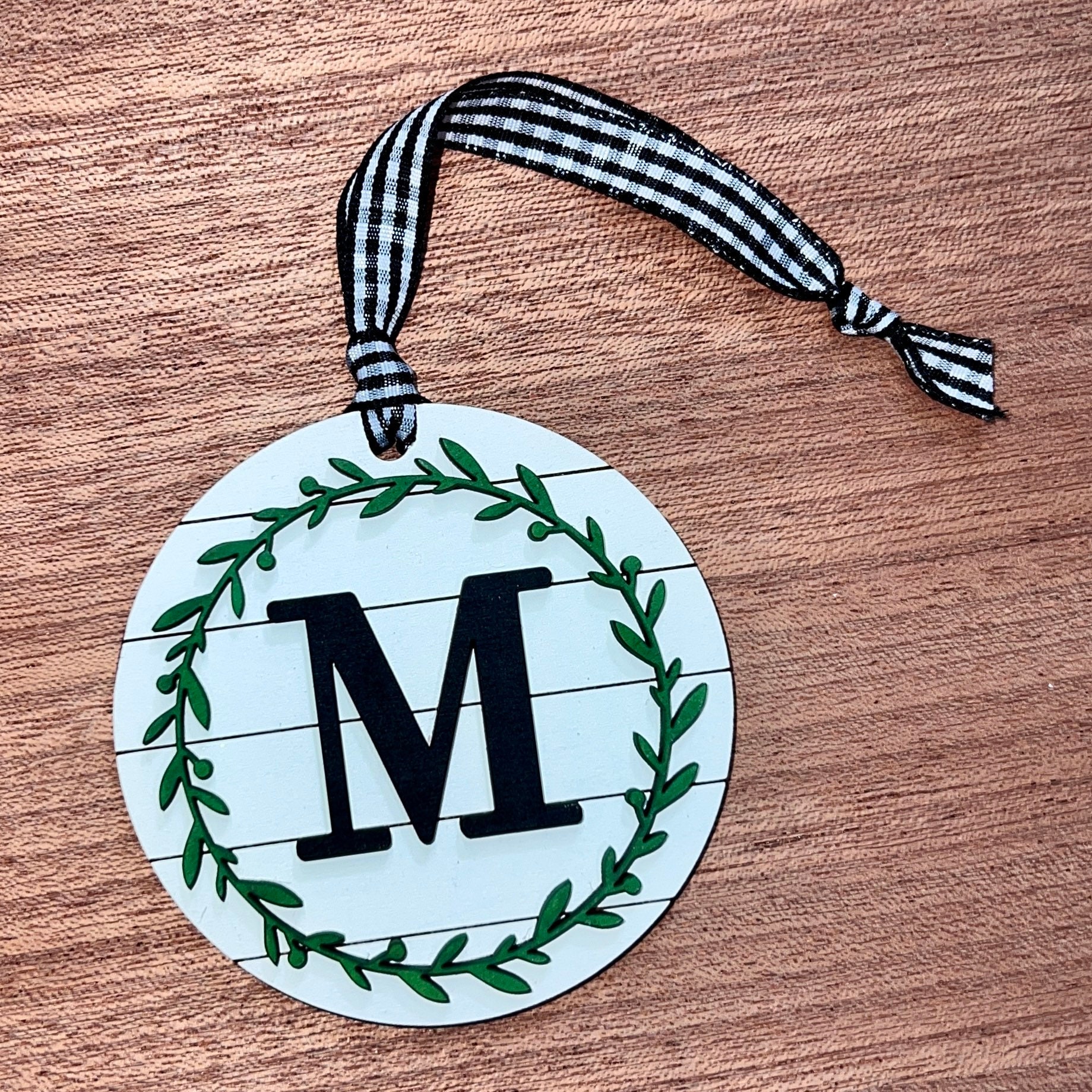 Custom Name Charm Christmas Ornament view 2