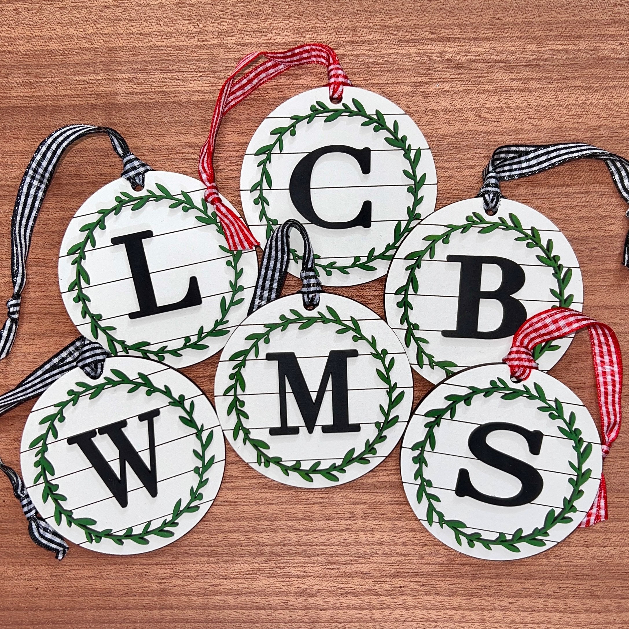 Custom Name Charm Christmas Ornament view 1