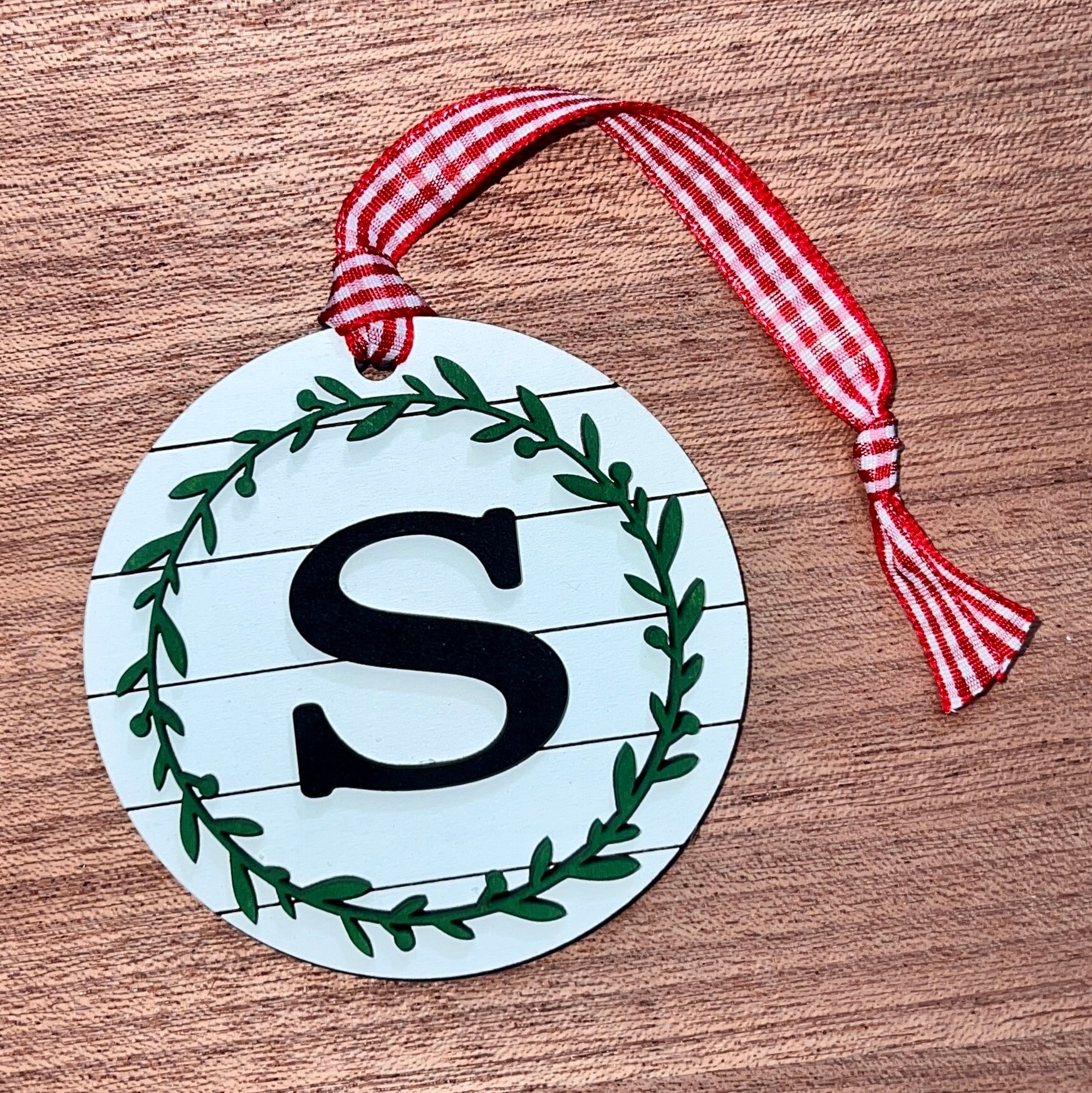 Custom Name Charm Christmas Ornament view 3