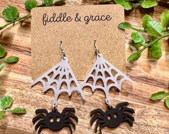 Halloween Earrings | Earrings | Halloween | Spider Earrings | Spiders | Statement Earrings