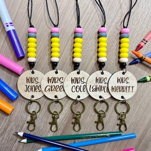 Teacher Lanyard | Lanyard | Teacher | Pencil Teacher Lanyard | Pencil Lanyard | Badge Holder