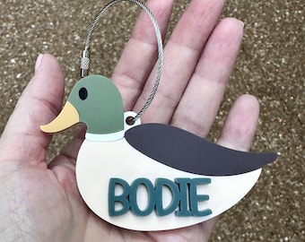 Backpack Tag School Bag Tag Personalized Backpack Tag Customizable Backpack Tag Luggage Tag Duck Backpack Tag Duck Bag Tag
