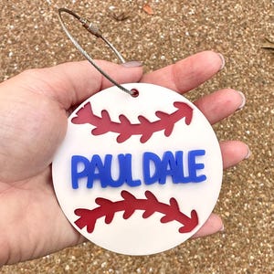 Backpack Tag School Backpack Tag Personalized Backpack Tag Customizable Backpack Tag with Name Luggage Tag Baseball Backpack Tag