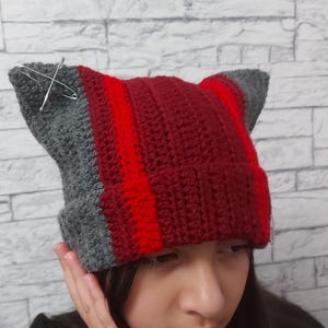 Crochet Cat Ear Beanie: Twenty One Pilots Clancy Inspired Balaclava