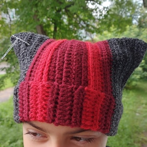 Twenty One Pilots Inspired Clancy Hat , Crochet Cat Beanie ,Clancy Beanie, Handmade Balaclava Ski mask