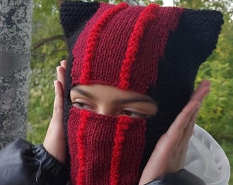 Handgefertigte Clancy Balaclava: Twenty One Pilots inspirierte Strickmütze