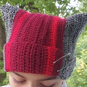 Twenty One Pilots Cat Ear Beanie: Hand-Crocheted Balaclava
