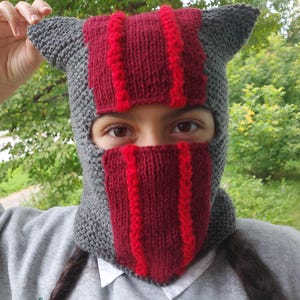 Twenty One Pilots Clancy Inspired Balaclava,  Ski mask , Clancy Beanie - Crochet Cat Beanie for Music Lovers