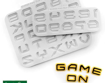 Science Fiction Alphabet And Numbers Mould 2 pc