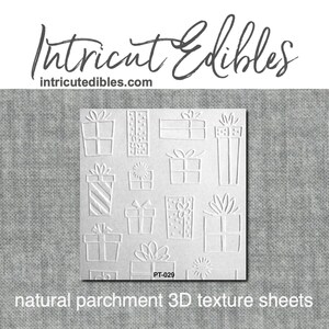 3D Parchment Texture Gifts Presents 6/pkg