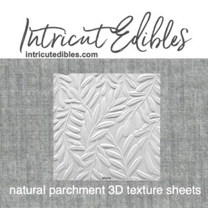 3D Parchment Texture Leaves 4 6/pkg