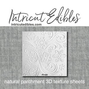 3D Parchment Texture Snowflakes 3 6/pkg