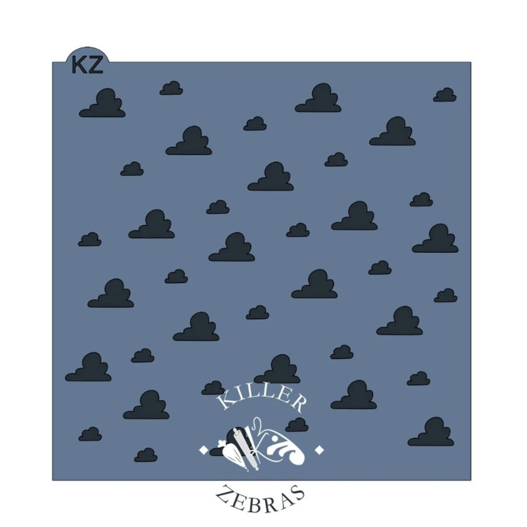 Cartoon Clouds Stencil - Etsy