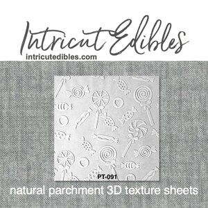 3D Parchment Texture Candy 6/pkg