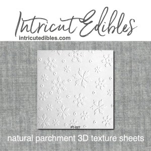 3D Parchment Texture Snowflakes 2 6/pkg