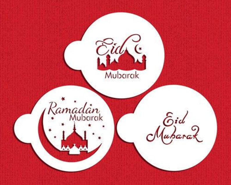 Eid Mubarak #1 Stencil Set 3 Pc - Etsy