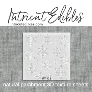 3D Parchment Texture Snowflakes 6 6/pkg