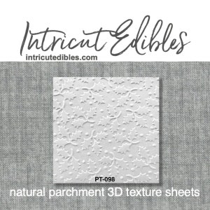 3D Parchment Texture Holly 3 6/pkg