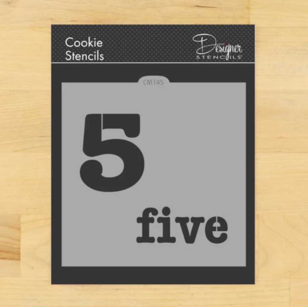 Number Five Stencil - Etsy Canada