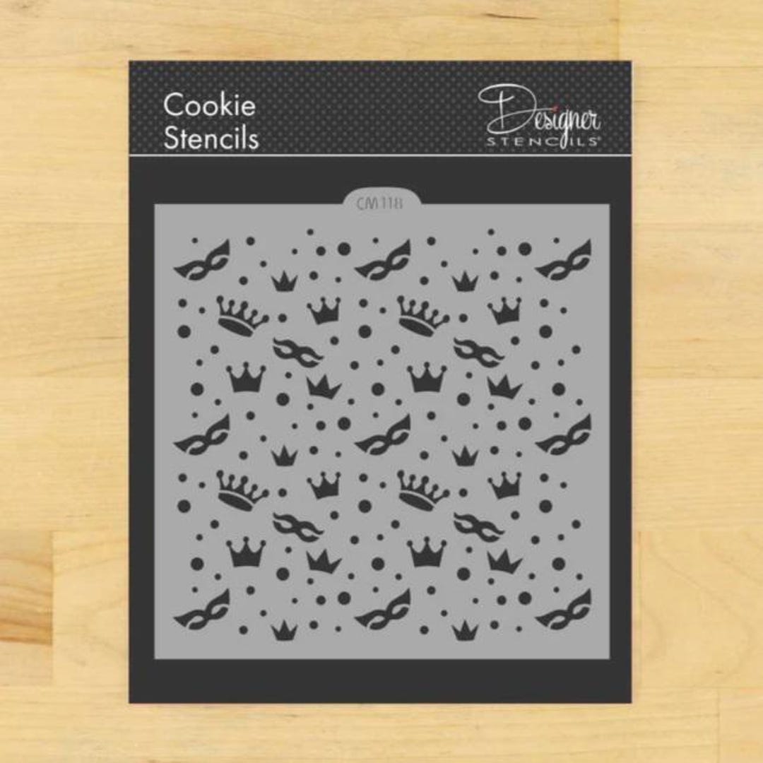 Mardi Gras / Purim / Celebration Stencil Etsy