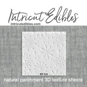 3D Parchment Texture Snowflakes 5 6/pkg