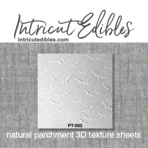 3D Parchment Texture Halloween Bats 6/pkg