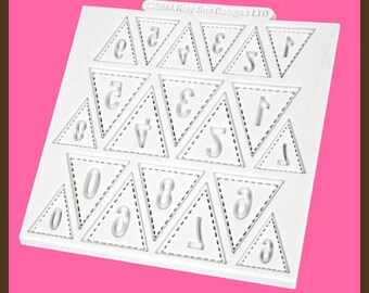 Design Mat - Bunting Numbers Mould