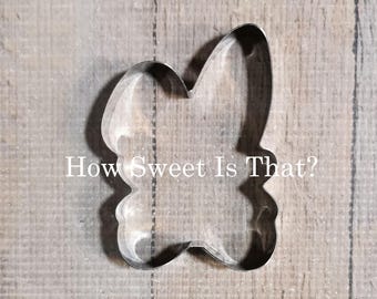 Bunny With Bow Name Plaque Cookie Cutter