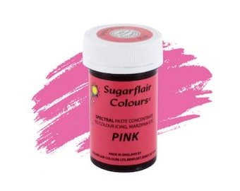 Colorant en pâte concentré Sugarflair Spectral - Rose 25 g