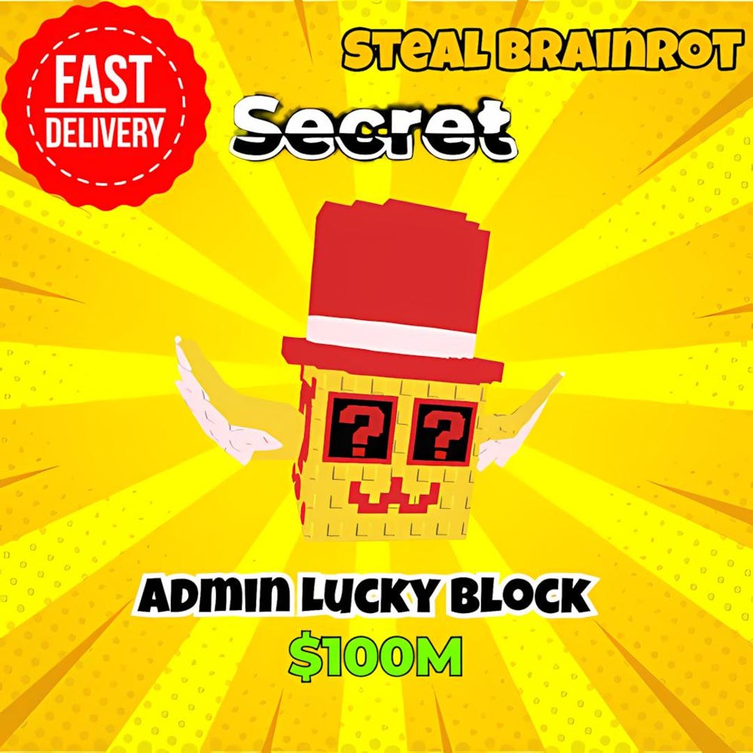 Admin Lucky Block | Steal a Brainrot | Instant Delivery Roblox - Etsy ...
