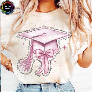 Graduation Senior Coquette Bow Png, Pink Senior 2025 PNG, Retro Graduation PNG, Senior Class of 2025 png, Senior Mom Png, Digital File