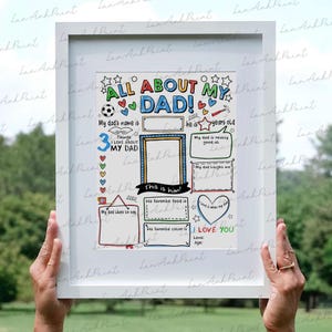 Fathers Day Card Png, All About My Dad Printable Png, Fathers Day Gift ...