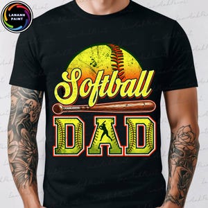 Retro Softball Dad Png, Softball Game Day Png, Softball Dad Like A Baseball Dad But With Bigger Balls Png, Gift For Dad, Father's Day Png