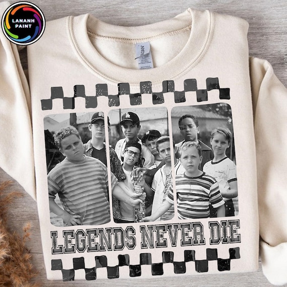 Retro 1990s Baseball Legends Never Die Png, Baseball Movie Shirt Design Png, Baseball Team Matching Shirt Png, Baseball Squad Crew Png