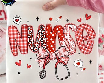 Cupids Favorite Nurse PNG, Pink Valentine Nurse Coquette Design, Nurse Valentines Shirt Png, Valentines Day PNG, Valentine Gifts