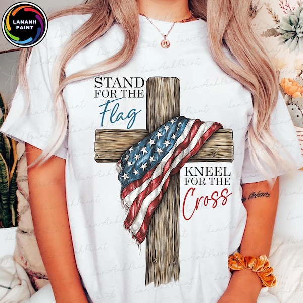 Christian 4th Of July Png, Faith Love Freedom, American Flag Cross Png,USA Fourth Of July Png, Independence Day Png, God Bless America