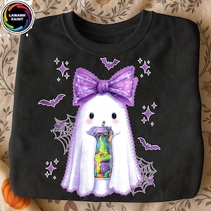 Preppy Halloween Witch Brew Ghost Png, Kawaii Cute Soda Can Energy Drink Png, Funny Halloween Fall Png, Little Ghosts Drink Png,Digital File