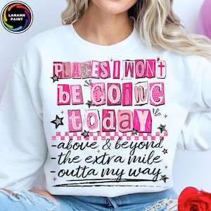 Grappige onbeleefde png, gaat vandaag niet meer ontwerp, sneaky damesshirt png, retro checker sarcasmesublimatie, gedurfde edgy humor png