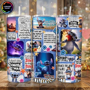 Design del bicchiere da 20 oz con personaggio del mostro blu, Bicchiere da 20 oz con mostro dei cartoni animati in formato PNG, Bicchiere da film in formato PNG, Download digitale