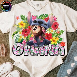 Blue Alien Ohana Png, Cartoon Movie Live Action Png, Trendy Summer Shirt, Family Trip Png, Vacay Mode Png, Magic Kingdom, Family Trip 2025