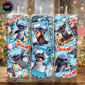 Film Cartoon 20 OZ Tumbler Wrap Png, Blaues Monster Charakter 20 OZ Tumbler Wrap Design, Cartoon Tarot Karte Tumbler Png, BestsellerTumbler