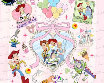 Cartoon Magical Mirror Bow Png, Boys Girls Holiday 2025 Png, Cartoon Movie Png, Friend Trip Png, Gift for My Best Friend Png,Friends Cartoon