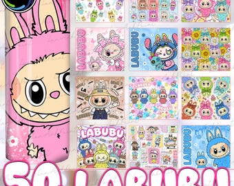 50+ Doll Cartoon 20oz Skinny Tumbler Wrap Bundle Png, Pink Cartoon Character Tumbler Wrap Png, Cartoon 20oz Tumbler Wrap, Gift for Kids Png
