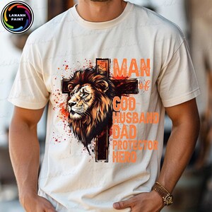 Christian Png, Jesus Png, Dad Lion Png, Man Of God Png, Bible Verse Png, Father Png, Christian Cross Png, Dad Shirt, Christian Dad Png