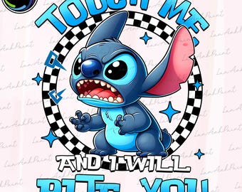 Touch Me And I Will Bite You Png, Movie Cartoon Png, Blue Monster Cartoon Png, Funny Cartoon Png, Movie Character Png, Digital File