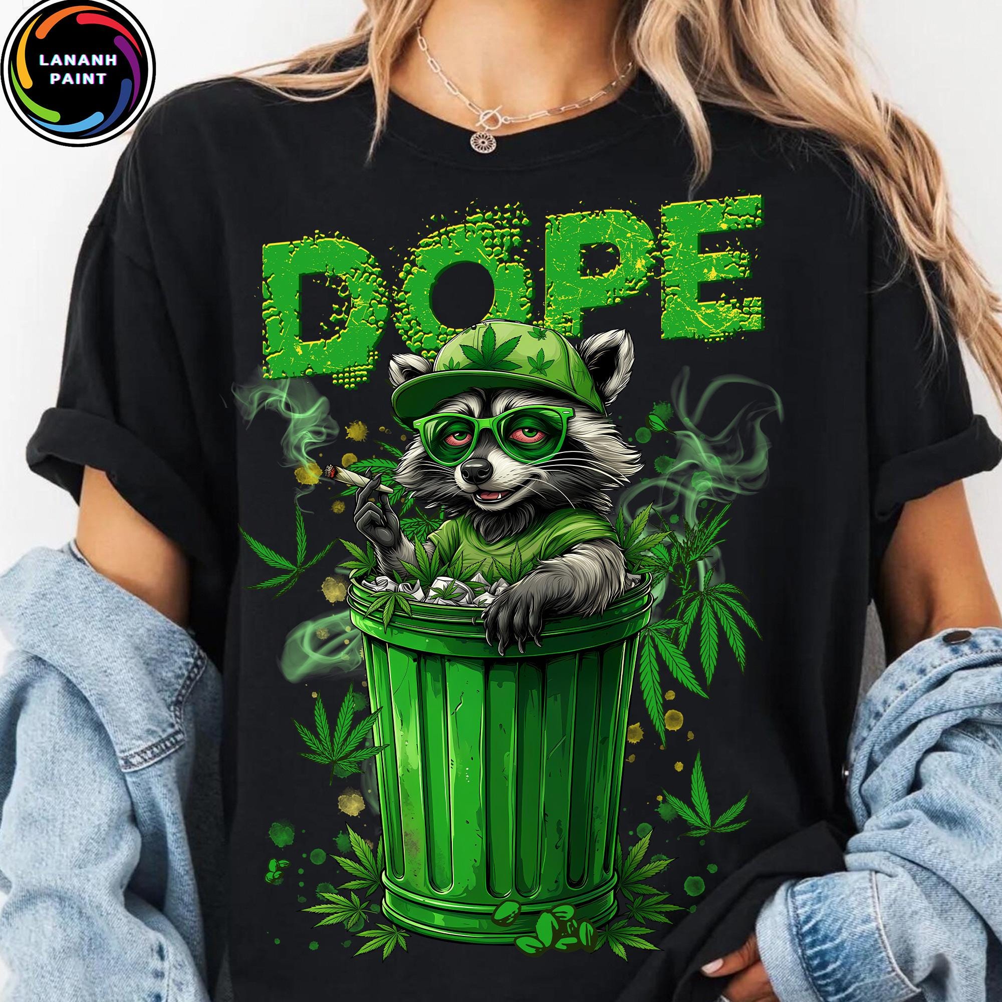 420 Raccoon PNG, Smoking Weed Cartoon PNG, Funny Cannabis Animal Design ...