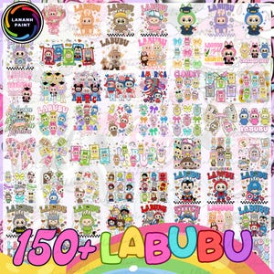 150種類以上の面白い漫画PNG素材、人形の漫画PNG素材、トレンドのピンクの漫画キャラクターデザイン、コケットリボンPNG素材、デジタルファイル、女の子へのプレゼントPNG素材