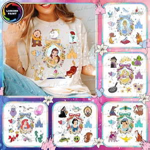 Coquette Bows Princess Png Bundle, Magical Mirror Bow Png, Family Vacation Png, Magical Castle Png, Pink Coquette Bow Png, Princess Cartoon
