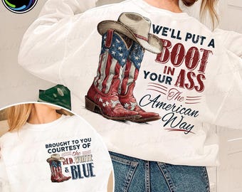 Te daremos una patada en el culo (Png), Es el estilo americano (Png), Rojo, blanco y azul (Png), Cortesía de (Png), 4 de julio (Png), América (Png)